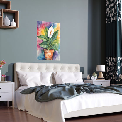 Multicolored Pot Plant 16 Indoor and Outdoor Silk Poster