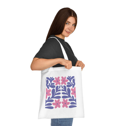 Abstract flowers 17 Cotton Tote