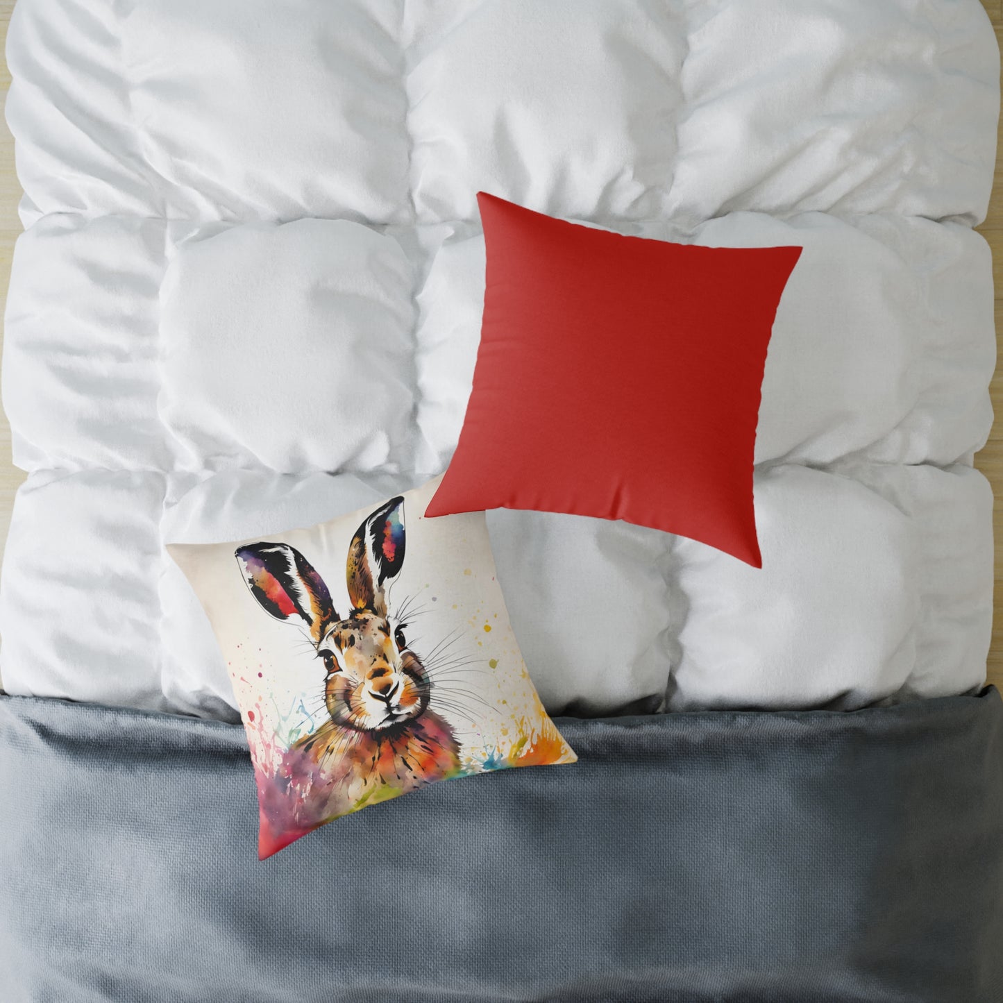 Hare 02 Poly Pillow - Natures Beauty Design