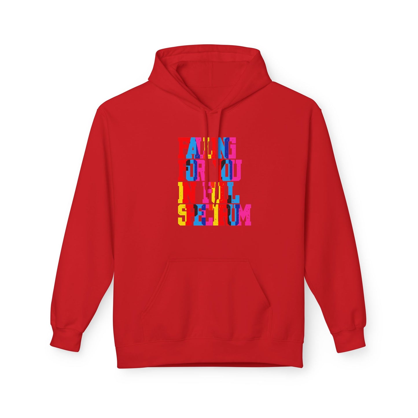 Falling For You In Full Spectrum Unisex Valentines Hoodie