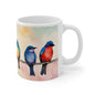 Birdies In A Row 06 Mug - Nature's Beauty Collection