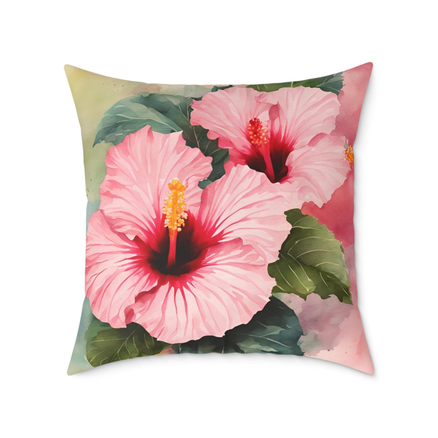 Hibiscus 03 Poly Pillow - Natures Beauty Design
