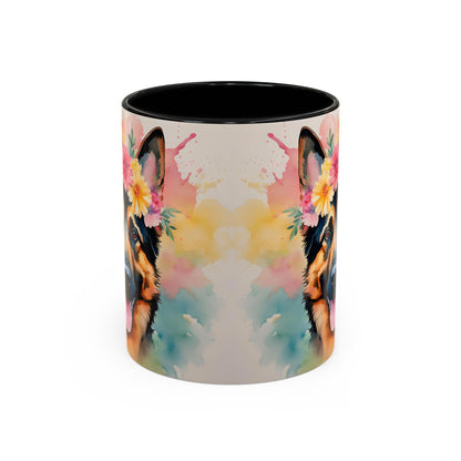 German Shepherd 02 Accent Coffee Mug - Dog Lover Gift