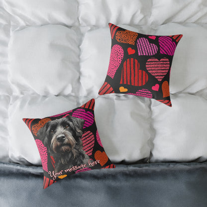 Personalized Valentine Eddy 2 Poly Cushion/Pillow 5 sizes