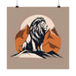 Lone Collection Lion 7 Matte Square Posters