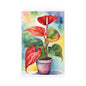 Multicolored Pot Plant 9 Indoor and Outdoor Silk Poster