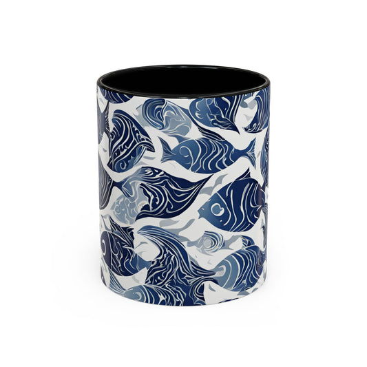 Fish 05 Accent Coffee Mug (11oz)
