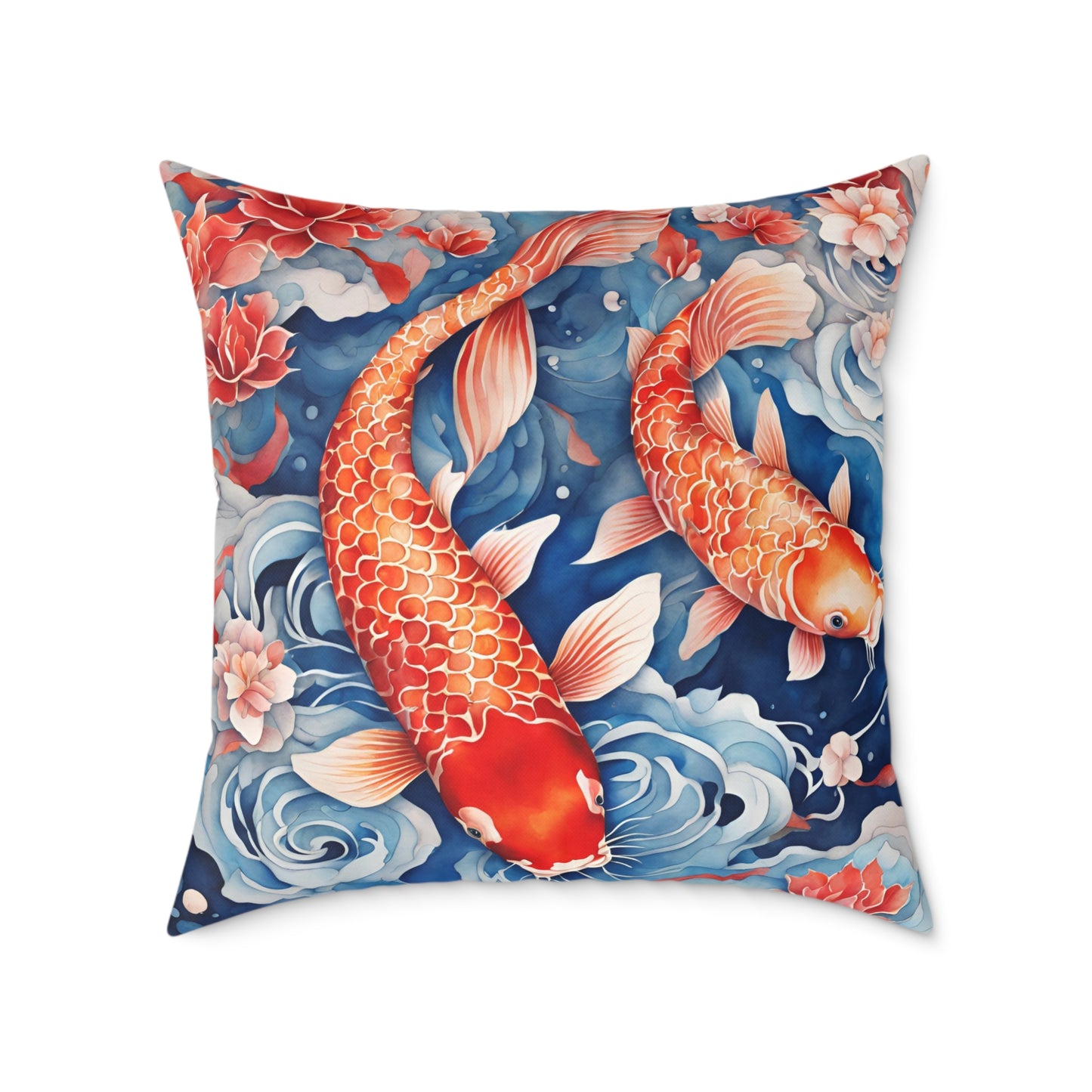 Koi Carp 05 Poly Pillow - Natures Beauty Design