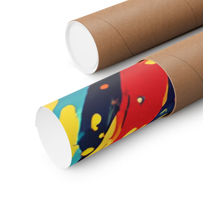 Multicolored Zebra 7 Matte Vertical Poster