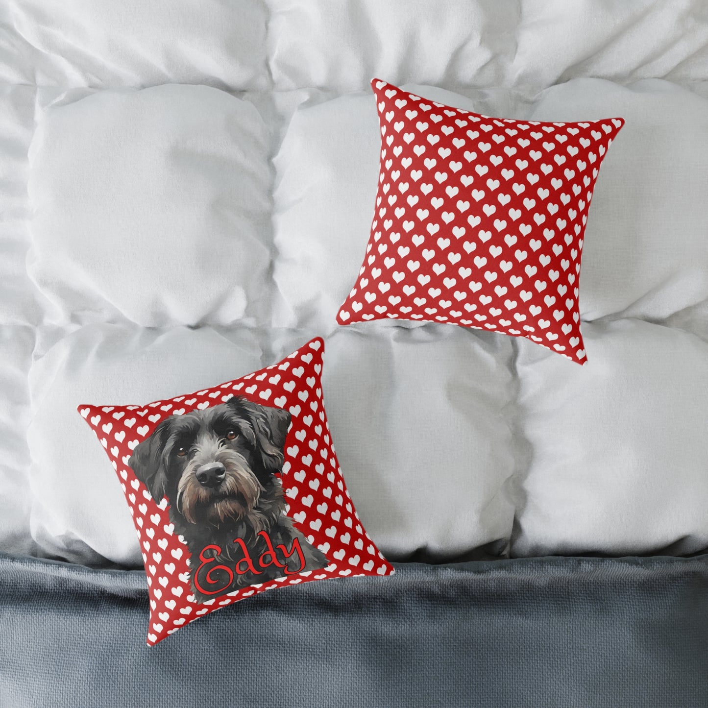 Personalized Valentine Pet Eddy Poly Cushion/Pillow 5 sizes