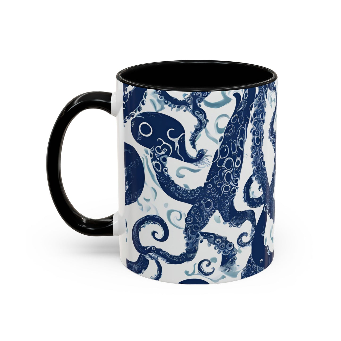 Octopus 1 Accent Coffee Mug (11oz)
