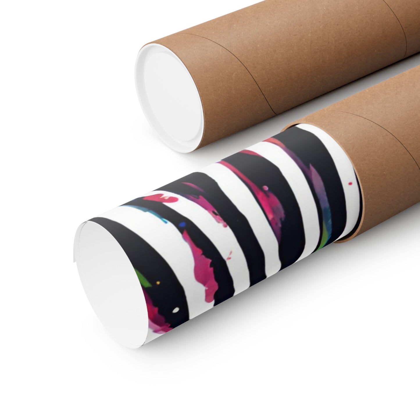 Multicolored Zebra 6 Matte Vertical Poster
