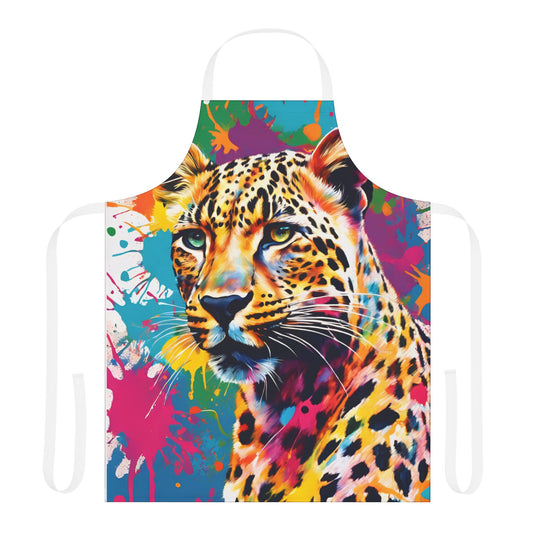 Multicolored Cheetah Adult Apron (AOP)