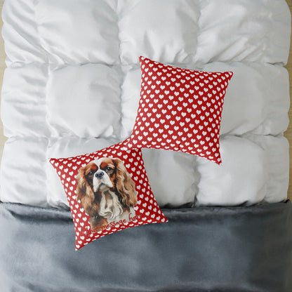 Personalized Valentine Cavalier King Charles Spaniel Poly Cushion/Pillow 5 sizes