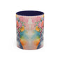 Floral Rag Doll Cat 02 Accent Coffee Mug - 11oz Perfect for Cat Lovers & Gifts