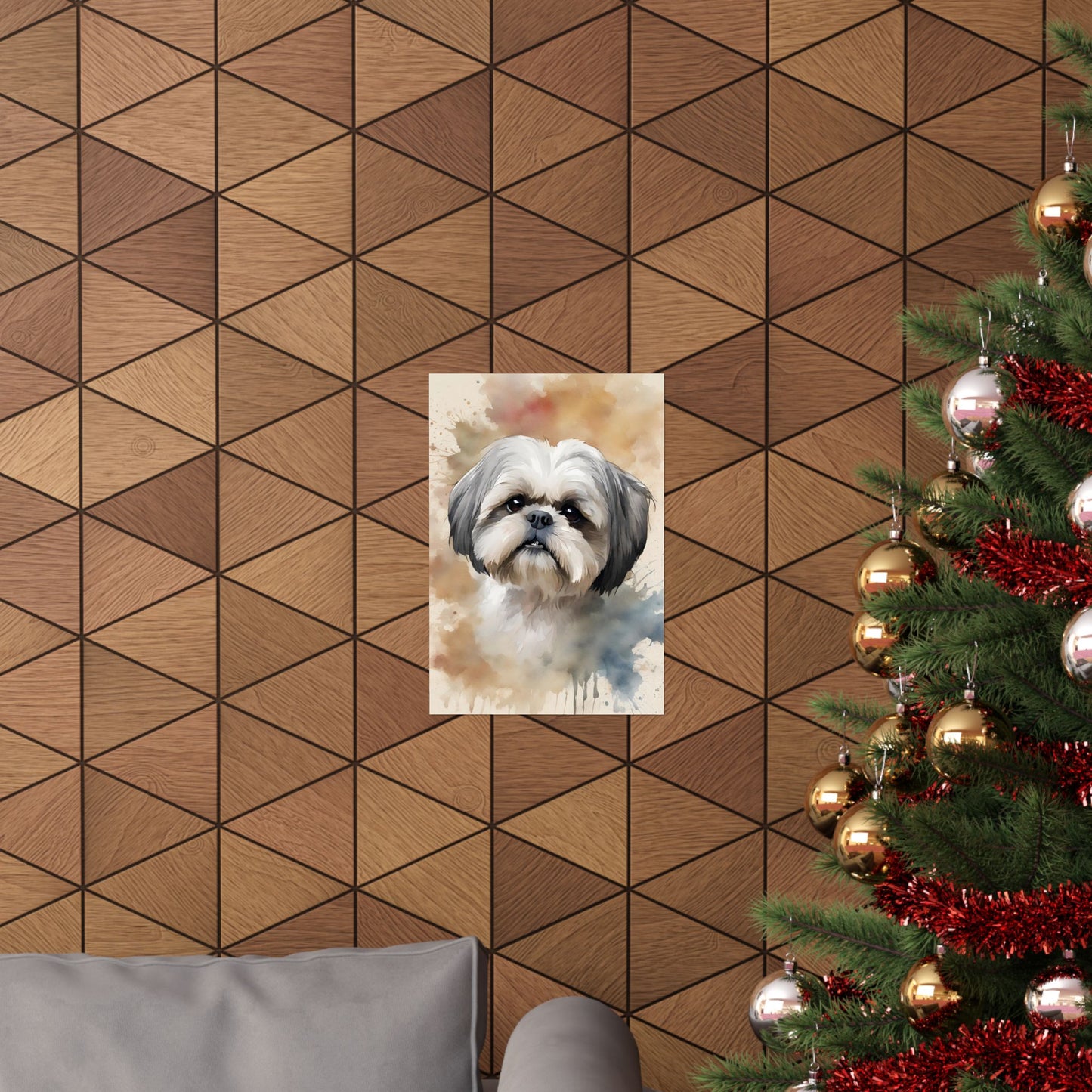 Dogs Shih Tzu 04 Matte Vertical Poster