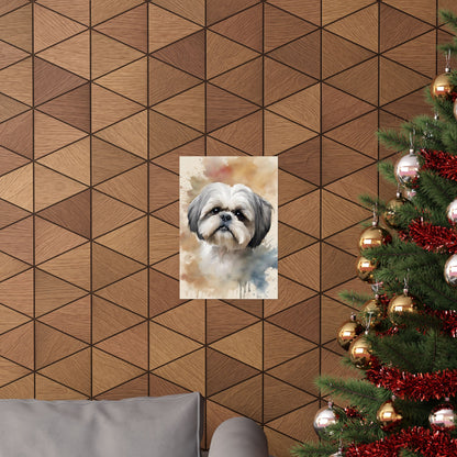 Dogs Shih Tzu 04 Matte Vertical Poster
