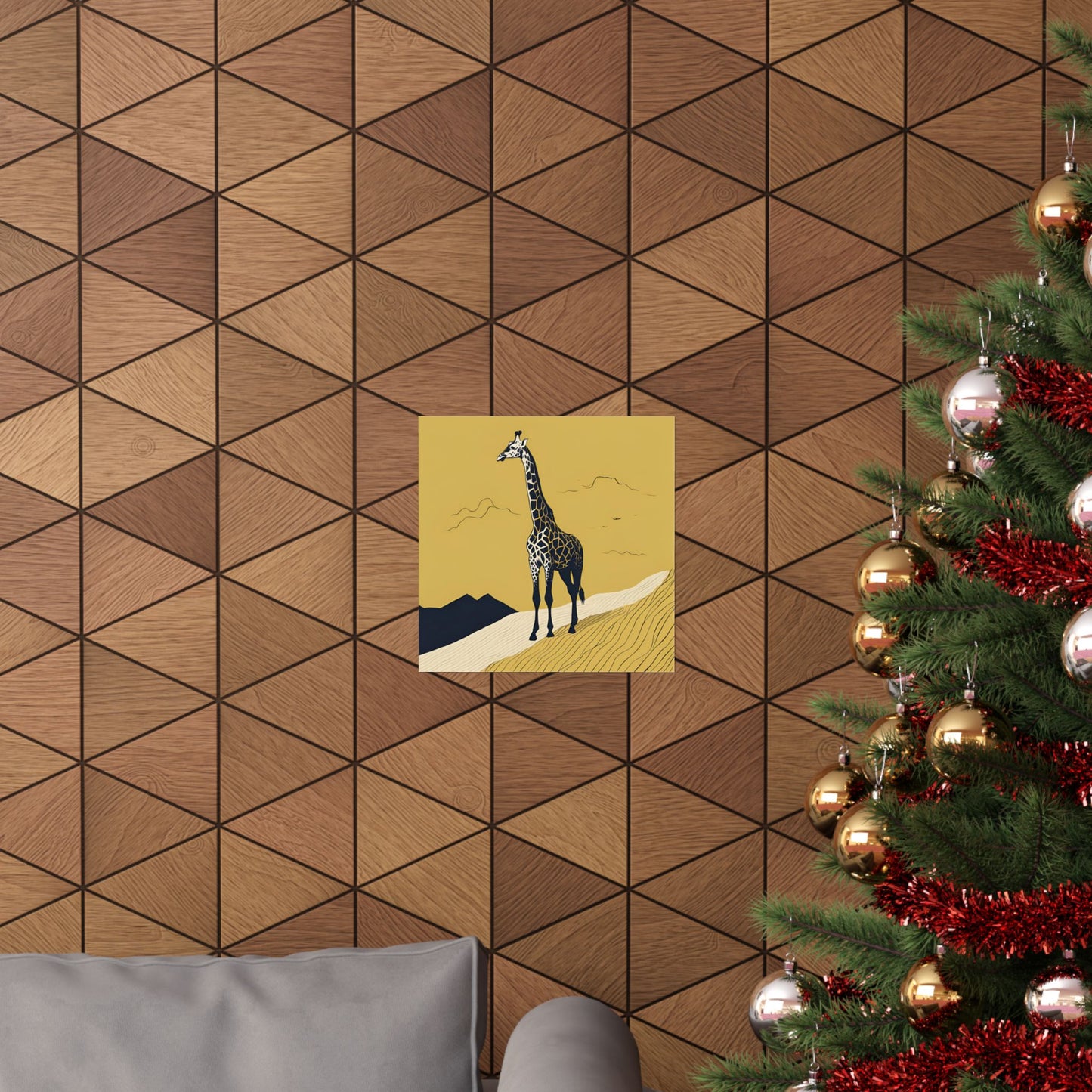 Lone Collection Giraffe 15 Matte Square Posters