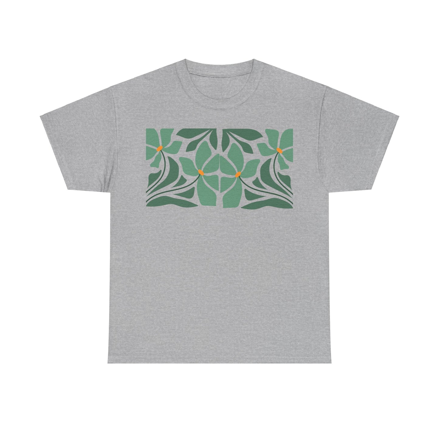 More Abstract Flowers 43 Unisex Heavy Cotton Tee
