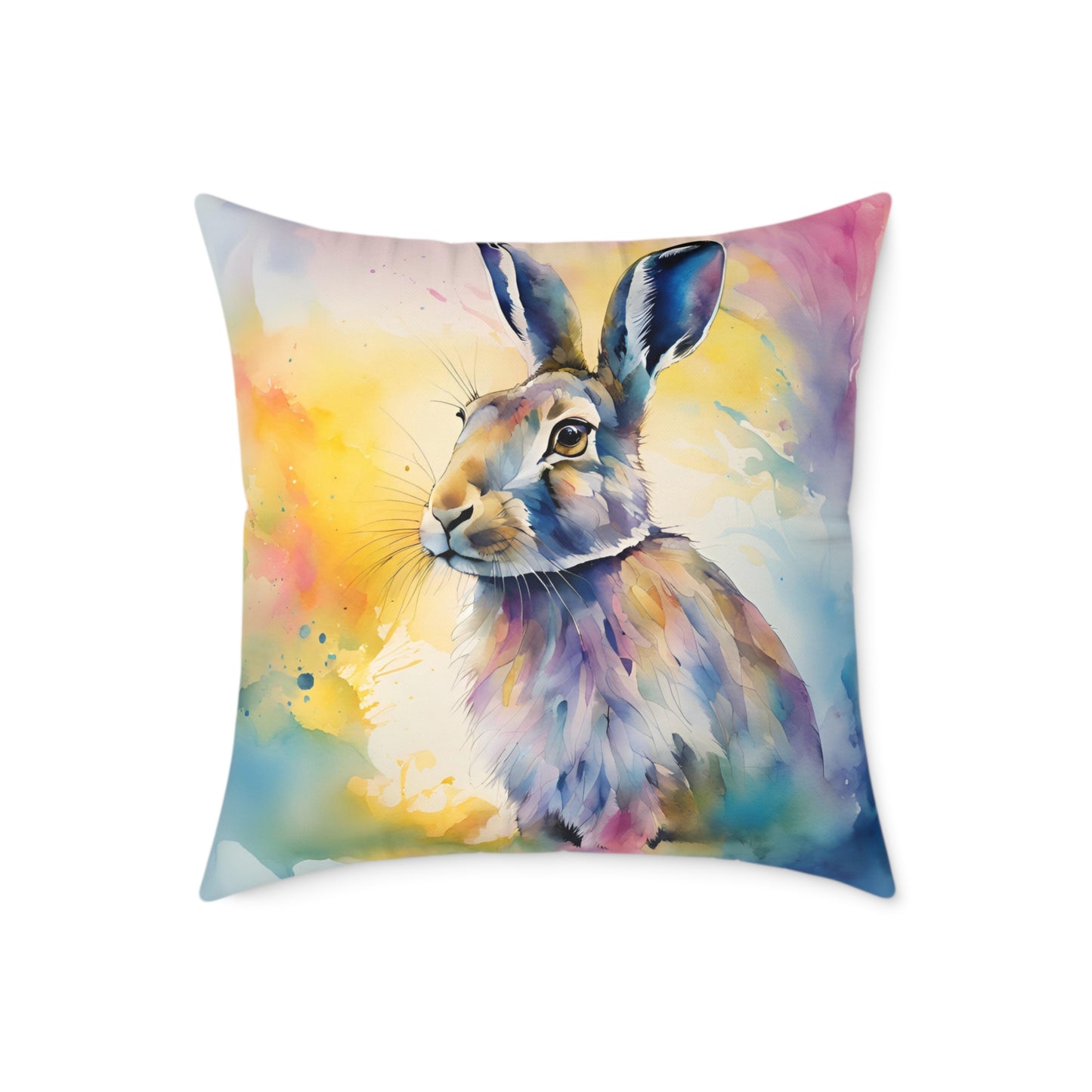 Hare 03 Poly Pillow - Natures Beauty Design