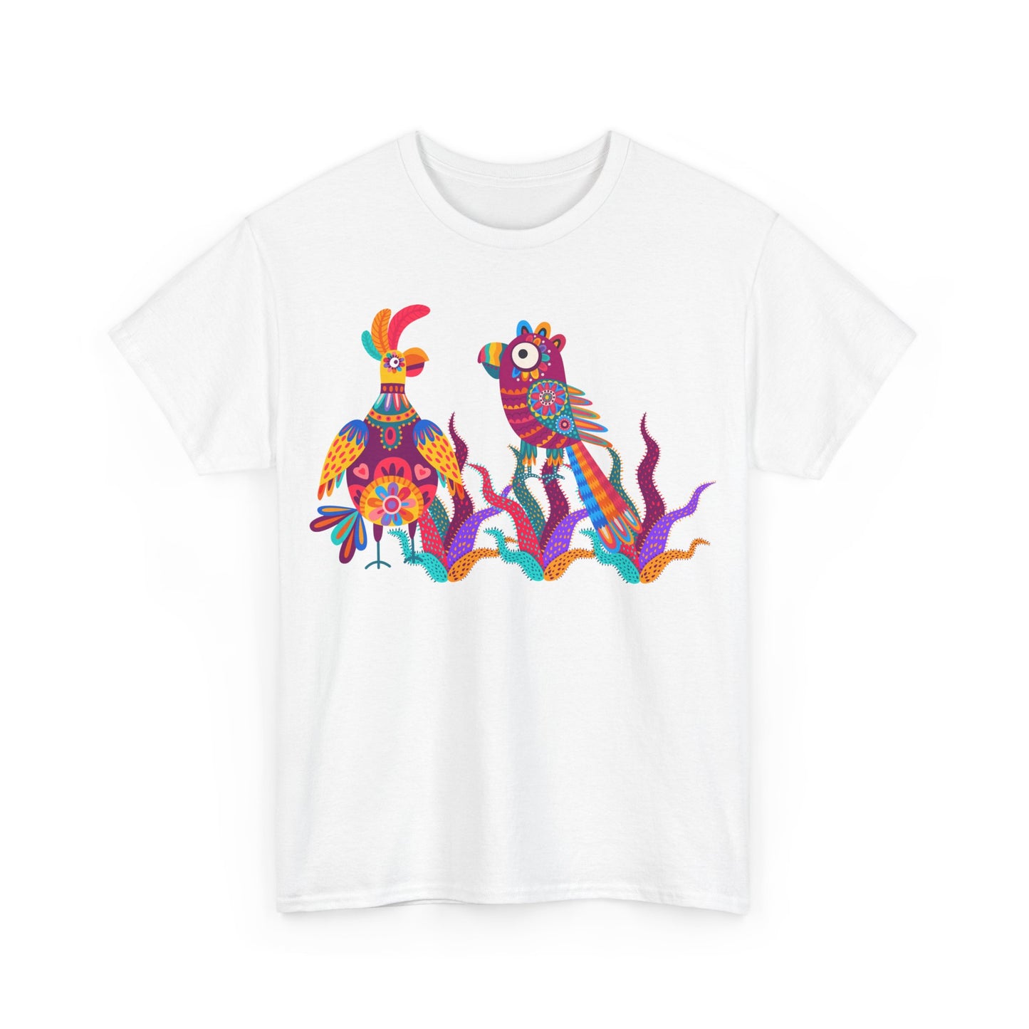 Jazzy birds 01 Unisex Heavy Cotton Tee