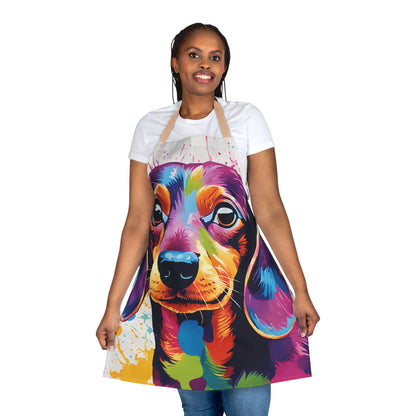 Multicolored Dachshund Adult Apron (AOP)
