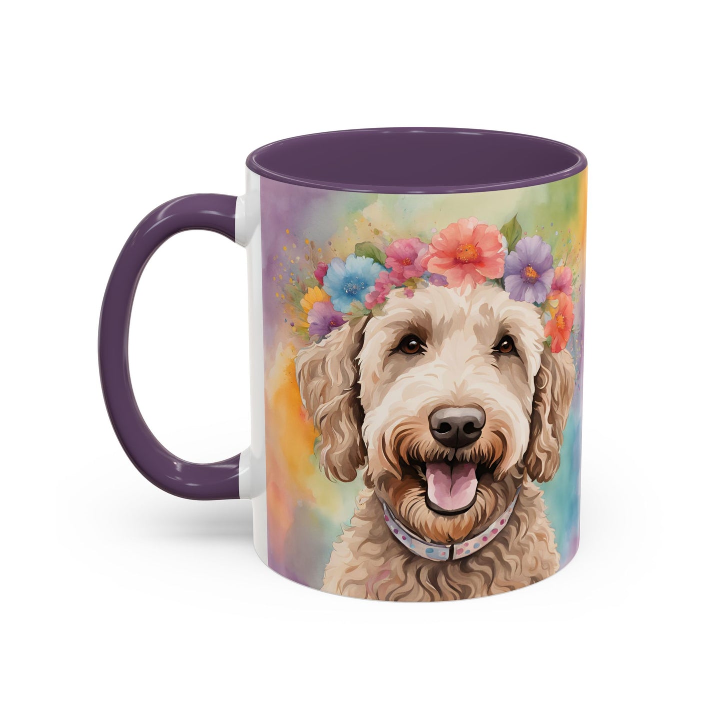 Labradoodle 01 Accent Coffee Mug - Dog Lover Gift