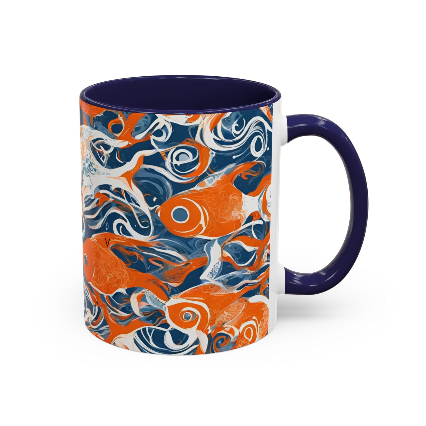 Orange Fish 09 Accent Coffee Mug (11oz)
