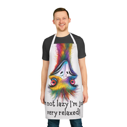 I’m not lazy……Adult Apron (AOP)