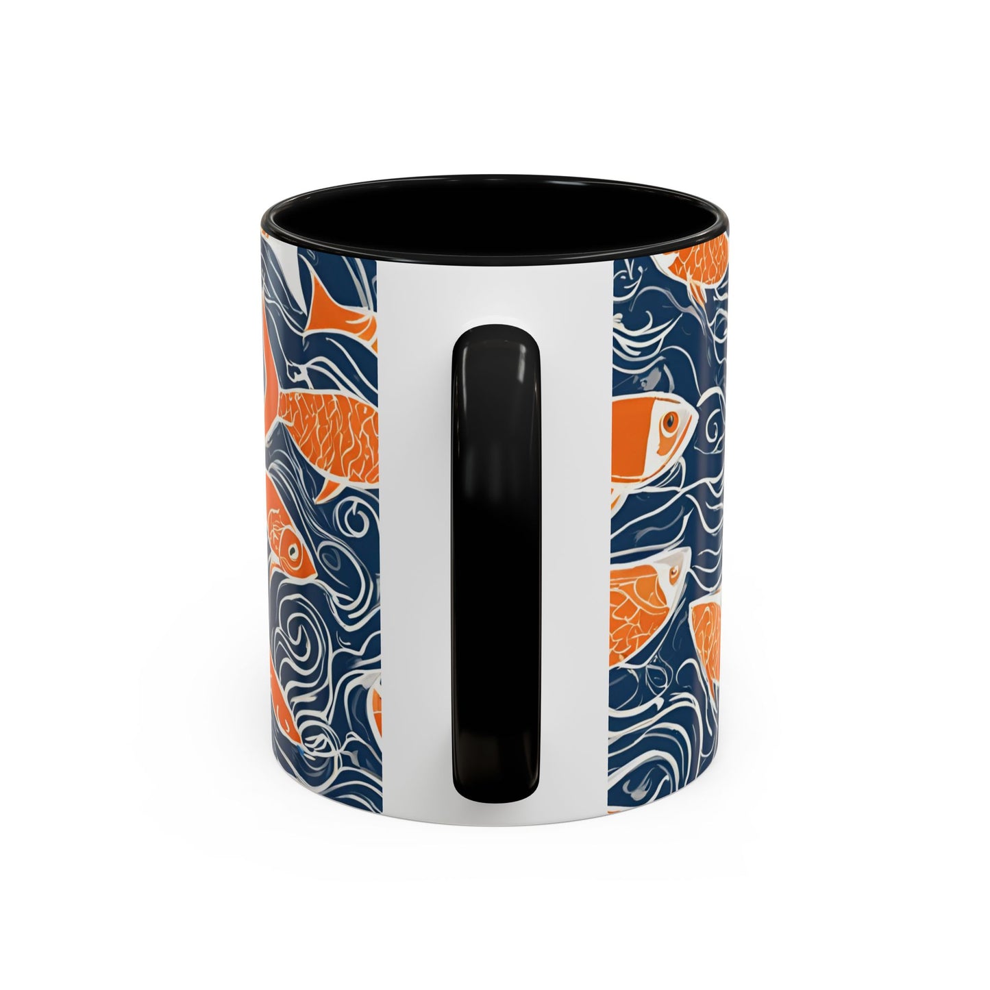 Orange Fish 02 Accent Coffee Mug (11oz)