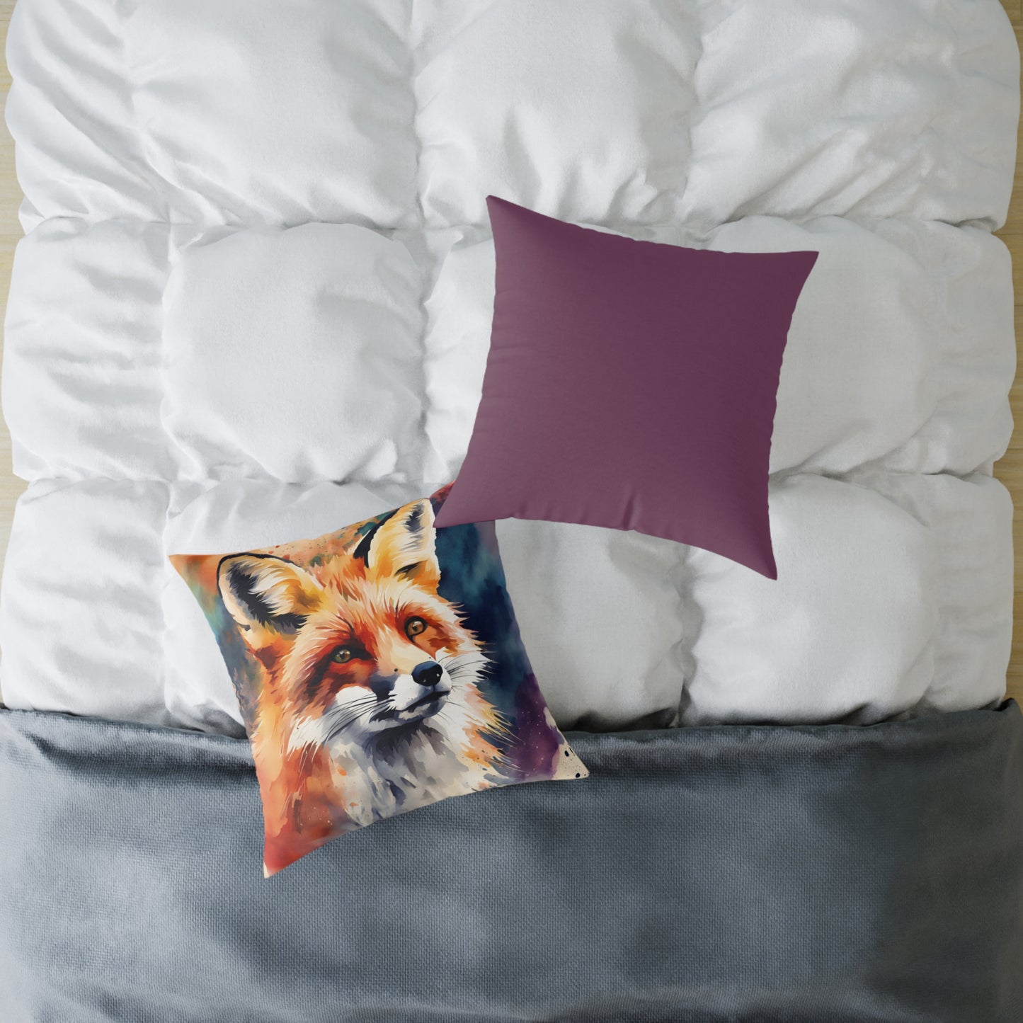 Fox 03 Poly Pillow - Natures Beauty Design