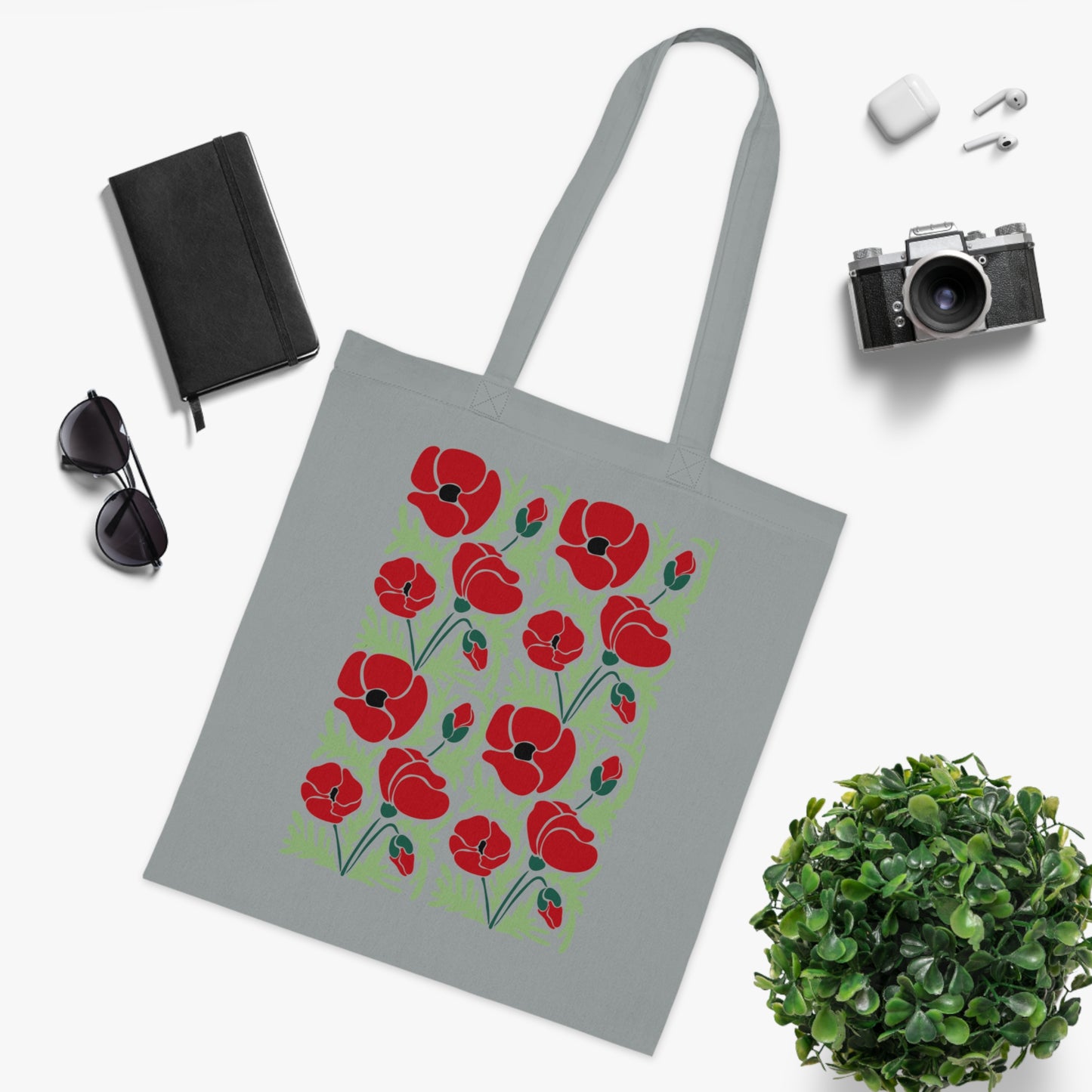 Abstract flowers 14 Cotton Tote