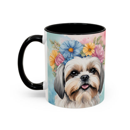 Shih Tzu 02 Accent Coffee Mug - Dog Lover Gift