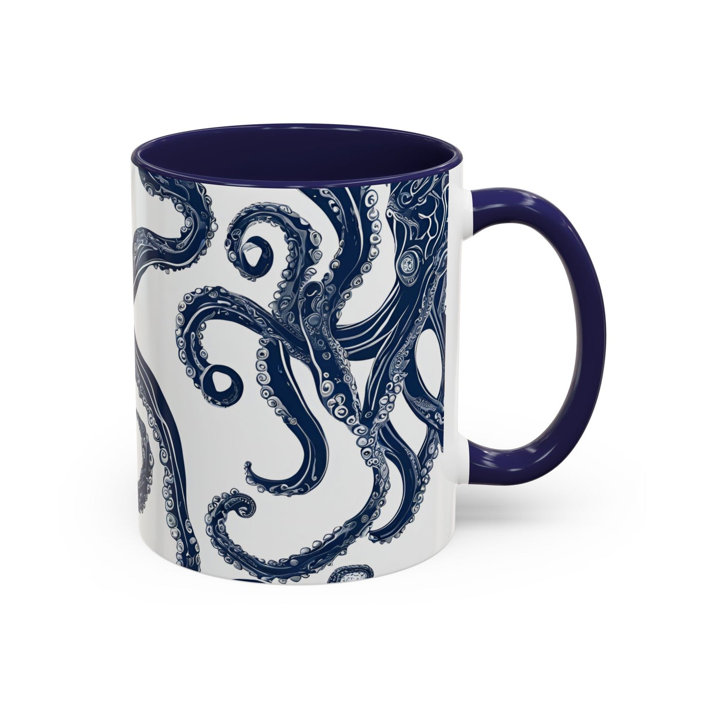 Octopus 4 Accent Coffee Mug (11oz)