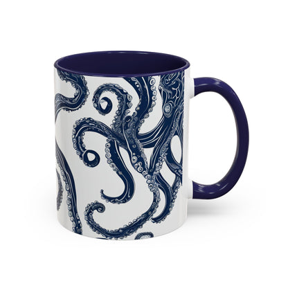 Octopus 4 Accent Coffee Mug (11oz)