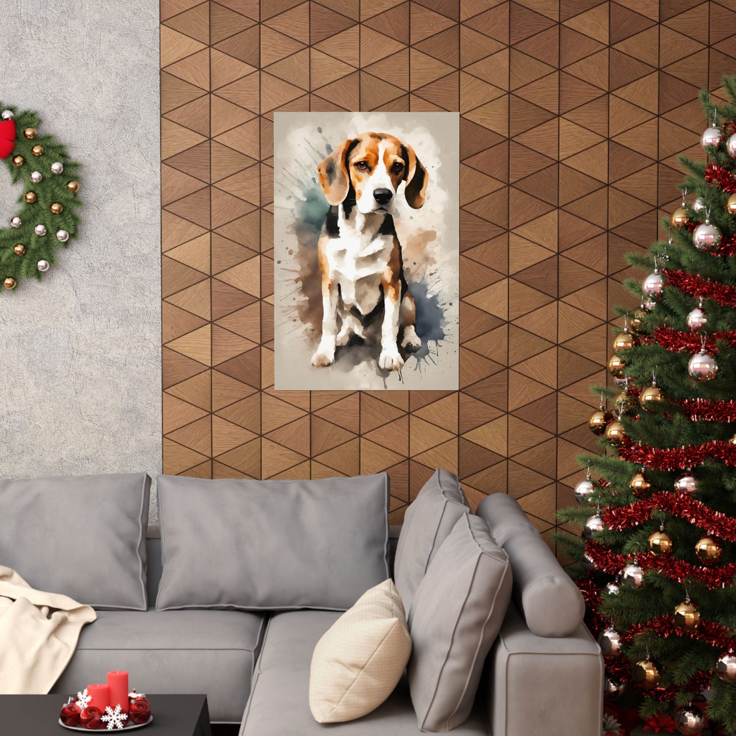Dogs Beagle 01 Matte Vertical Poster