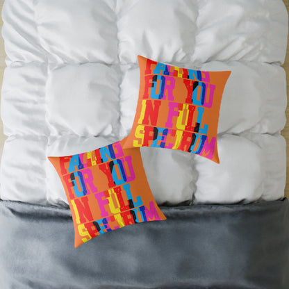 Falling For You In Full Spectrum  Poly Pillow