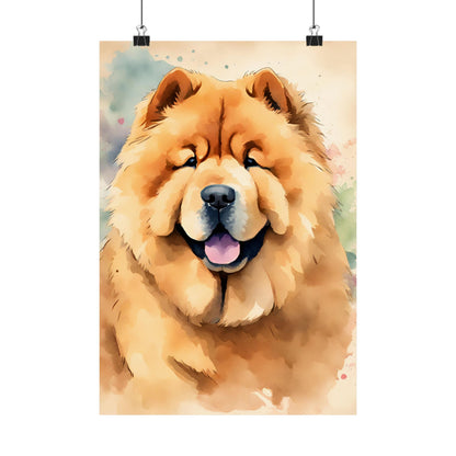 Dogs Chow Chow 04 Matte Vertical Poster