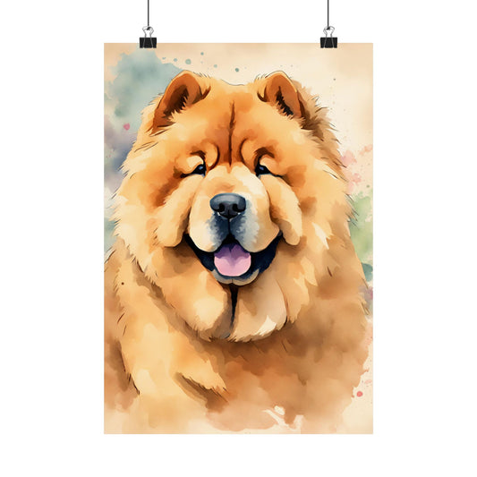 Dogs Chow Chow 04 Matte Vertical Poster