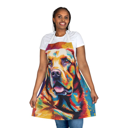 Multicolored Labrador Adult Apron (AOP)