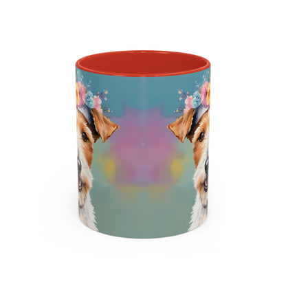 Fox Terrier 02 Accent Coffee Mug - Dog Lover Gift
