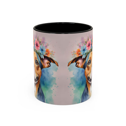 Staffordshire Bull Terrier 02 Accent Coffee Mug - Dog Lover Gift