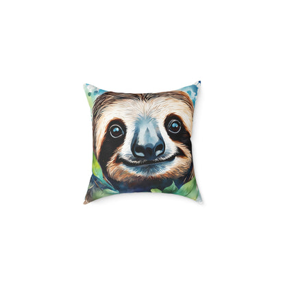 Sloth 01 Poly Pillow - Natures Beauty Design