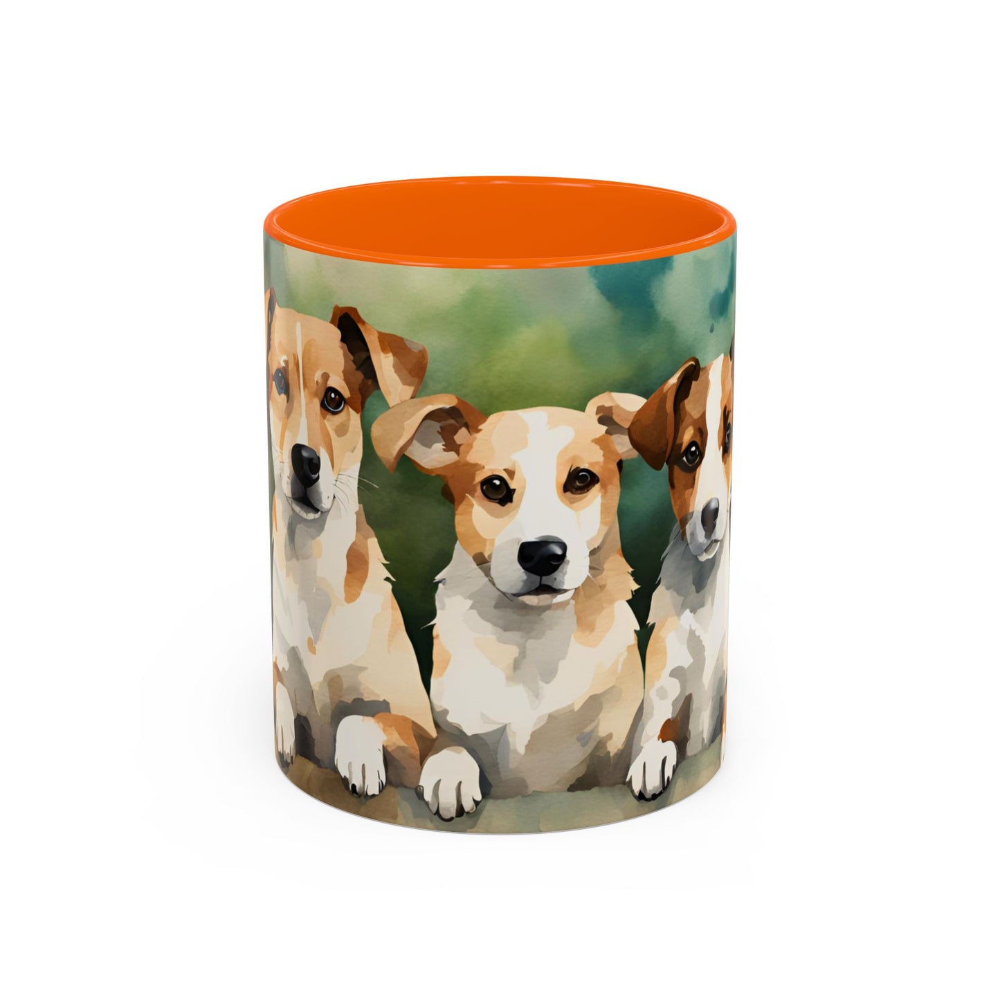 Multicoloured Doggies 12 Accent Mug 11oz