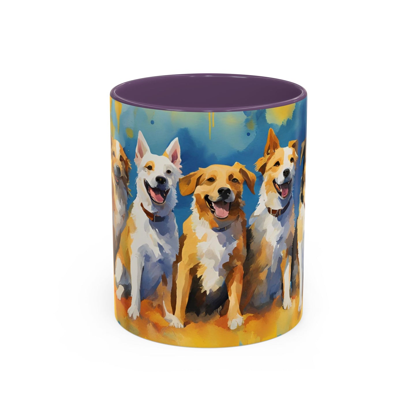 Multicolored Doggies 1 Accent Mug 11oz