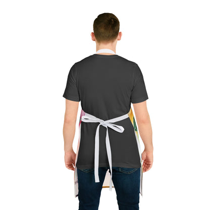 Multicolored Pot Plant 3 Adult Apron (AOP)
