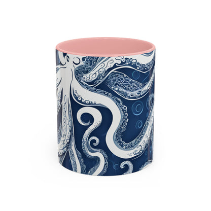 Octopus 5 Accent Coffee Mug (11oz)