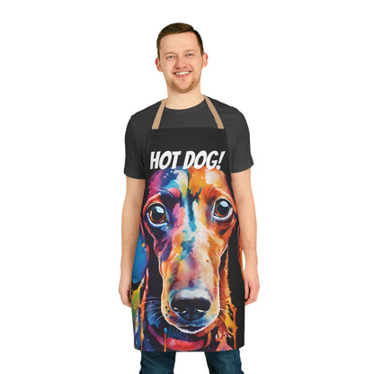 Multicolored Hot Dog Weiner Adult Apron (AOP)