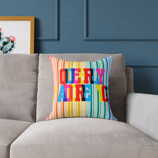 Queerly I Adore You Poly Pillow