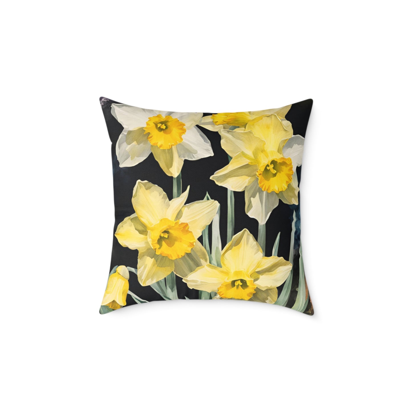 Daffodils 02 Poly Pillow - Natures Beauty Design